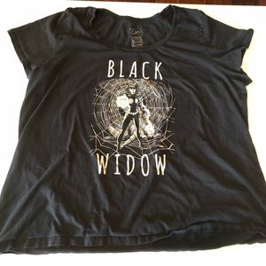 Black widow marvel avengers torrid 4xl tee